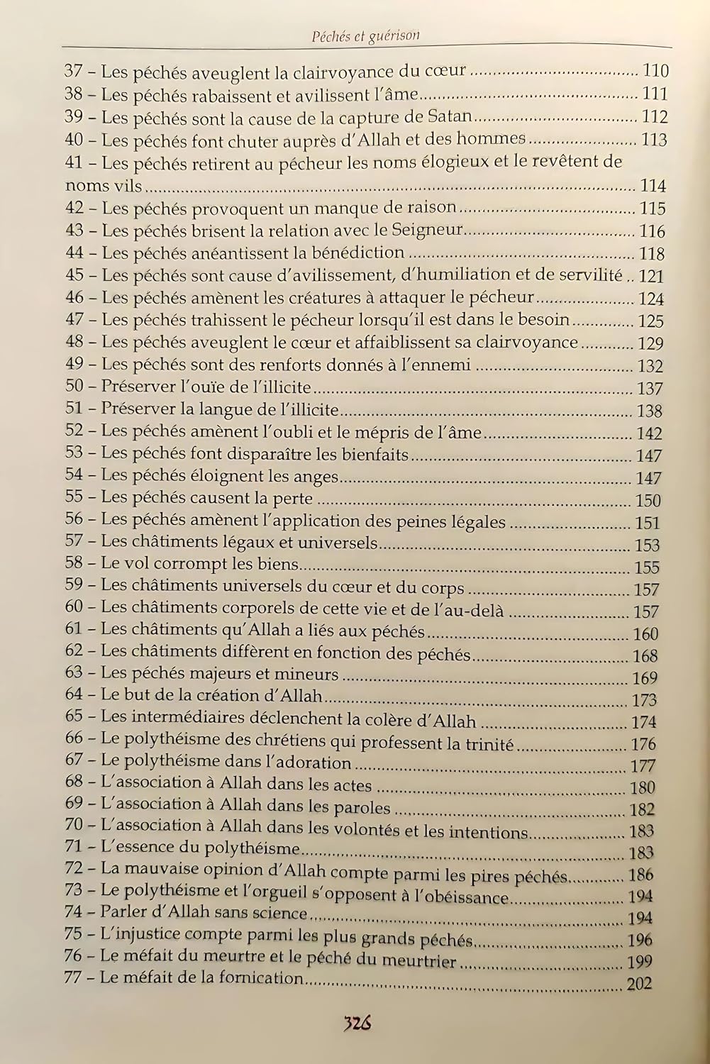 Péchés et guérison - Ibn Al-Qayyim Al-Jawziyya - Editions Tawbah : Authentification des hadiths basée sur les ouvrages de shaykh Muhammad Nâsir Ad-Dîn Al-Albânî