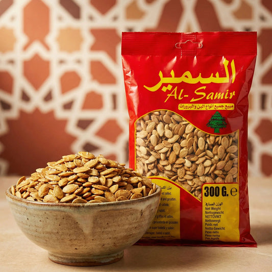 Graines de melon grillées et salées extra Alsamir 300g - Gros calibre Liban - Kokechli Al - Samir