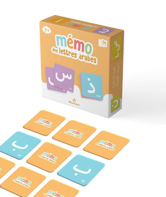 Mémo des lettres arabes – Jeu éducatif dès 3 ans (DeeniLearn) - KokechliDeeniLearn