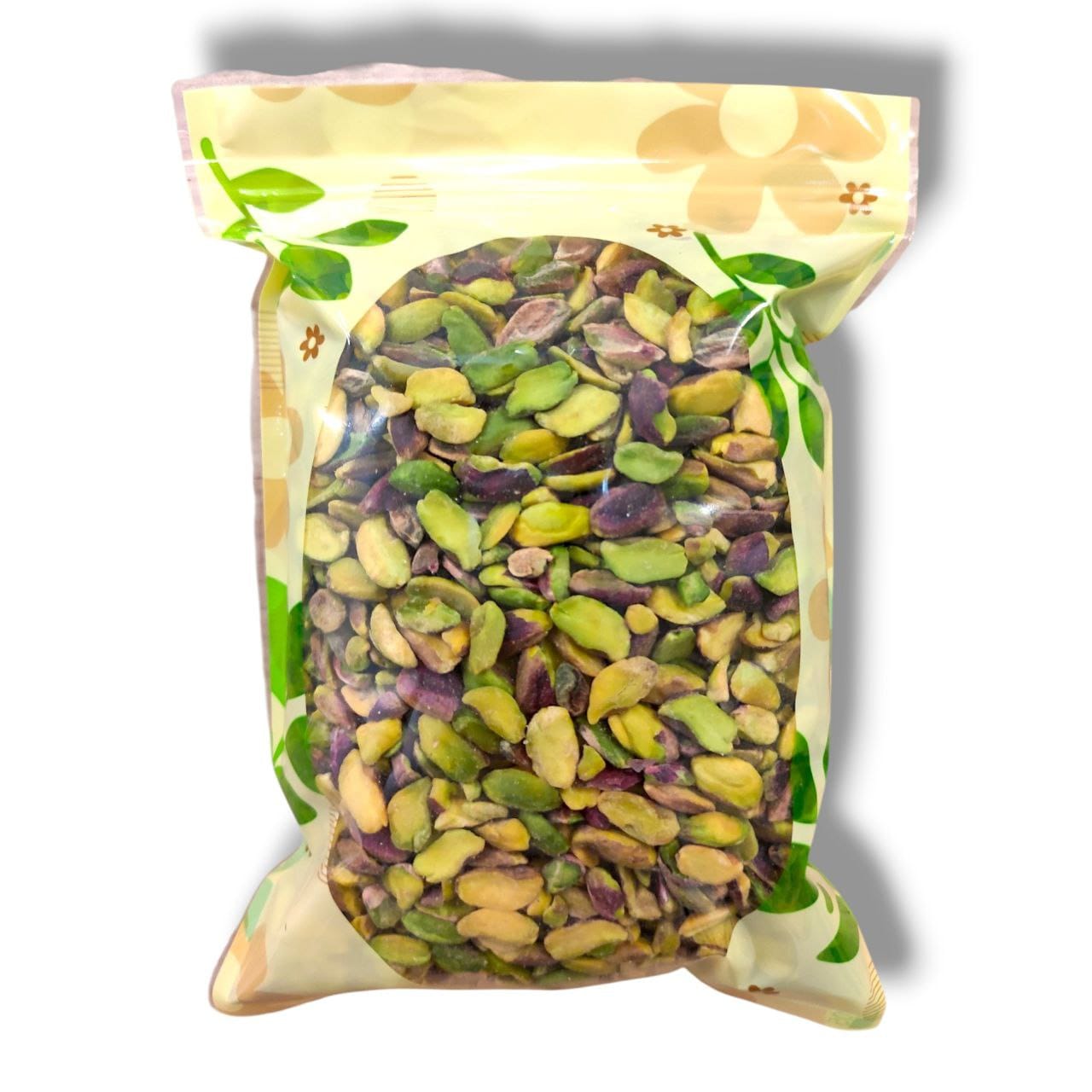 Pistaches d’Alep non salées premium – en morceaux, cœur vert intense