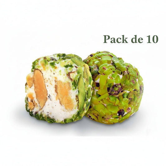 10 pièces Al - Mann wa Salwa – Nougat oriental aux fruits secs (250 à 300 g) - KokechliKokechli