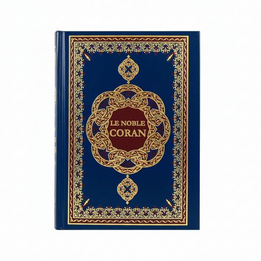 Le Noble Coran ( Français - Arabe - Phonétique ) bleu marine