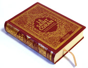 Le Noble Coran bordeaux doré ( Français - Arabe - Phonétique ) Format poche 17*12 cm