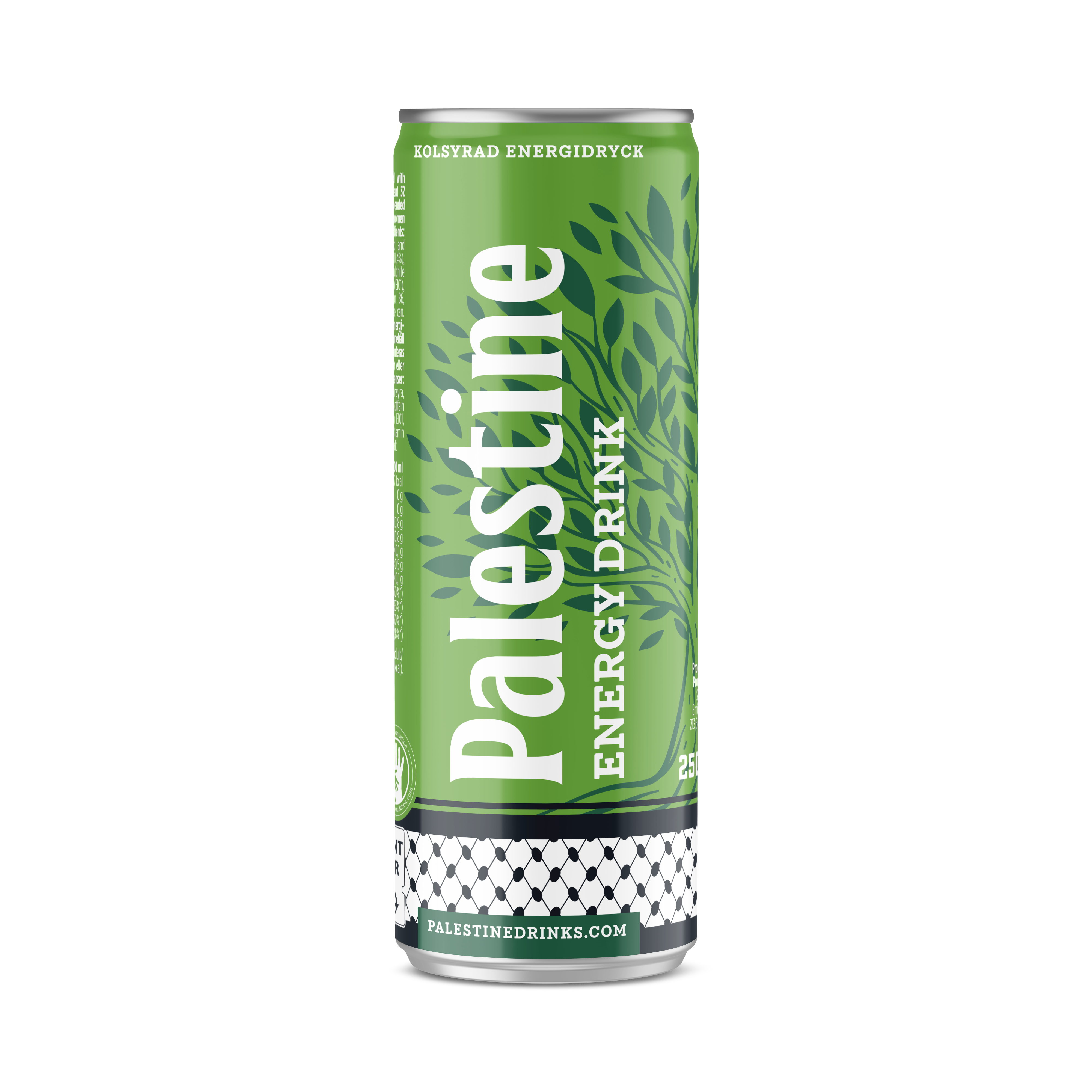 Palestine Energy Drink – Boisson énergisante gazeuse 250ml