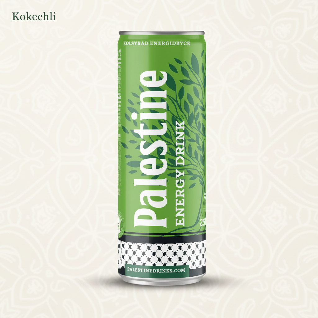 Palestine Energy Drink – Boisson énergisante gazeuse 250ml