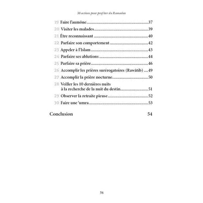 30 Actions pour profiter du Ramadan – Guide spirituel pratique - Kokechli Al Hadîth