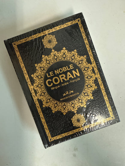Le Noble Coran Bilingue Arabe - Français | Rose Pâle & Doré
