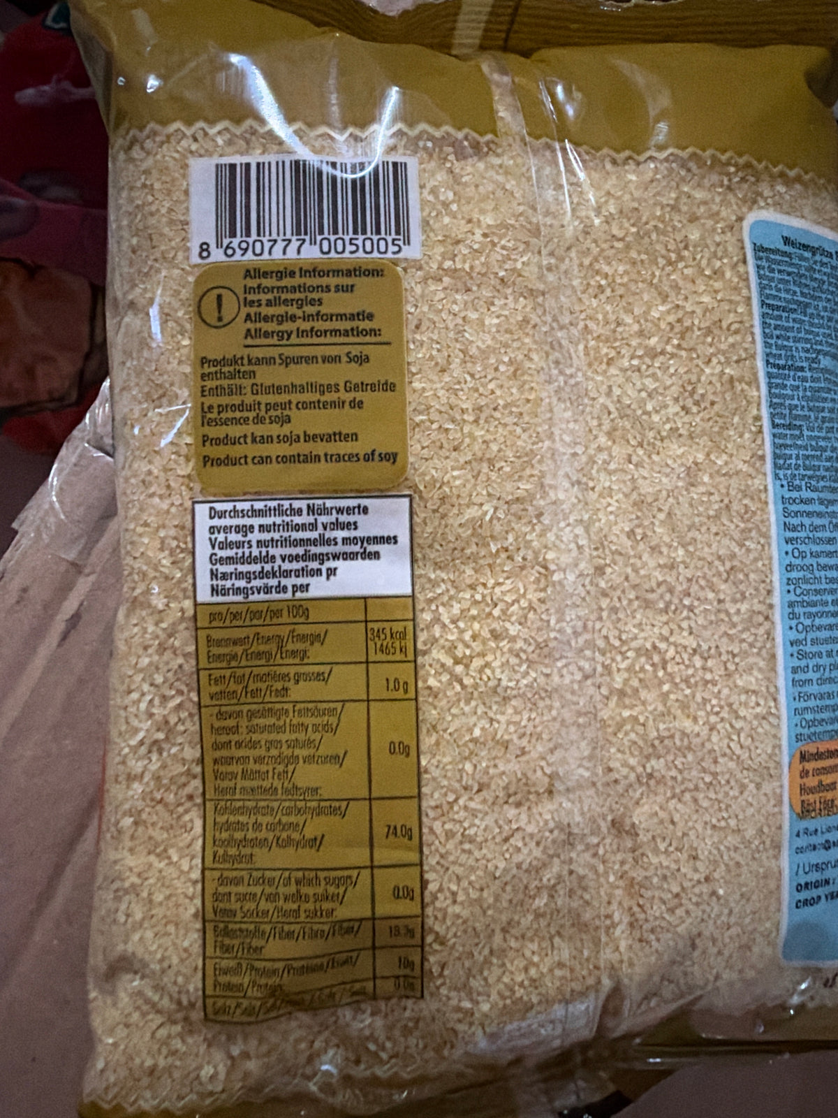 Boulgour à grains fins – 1 kg