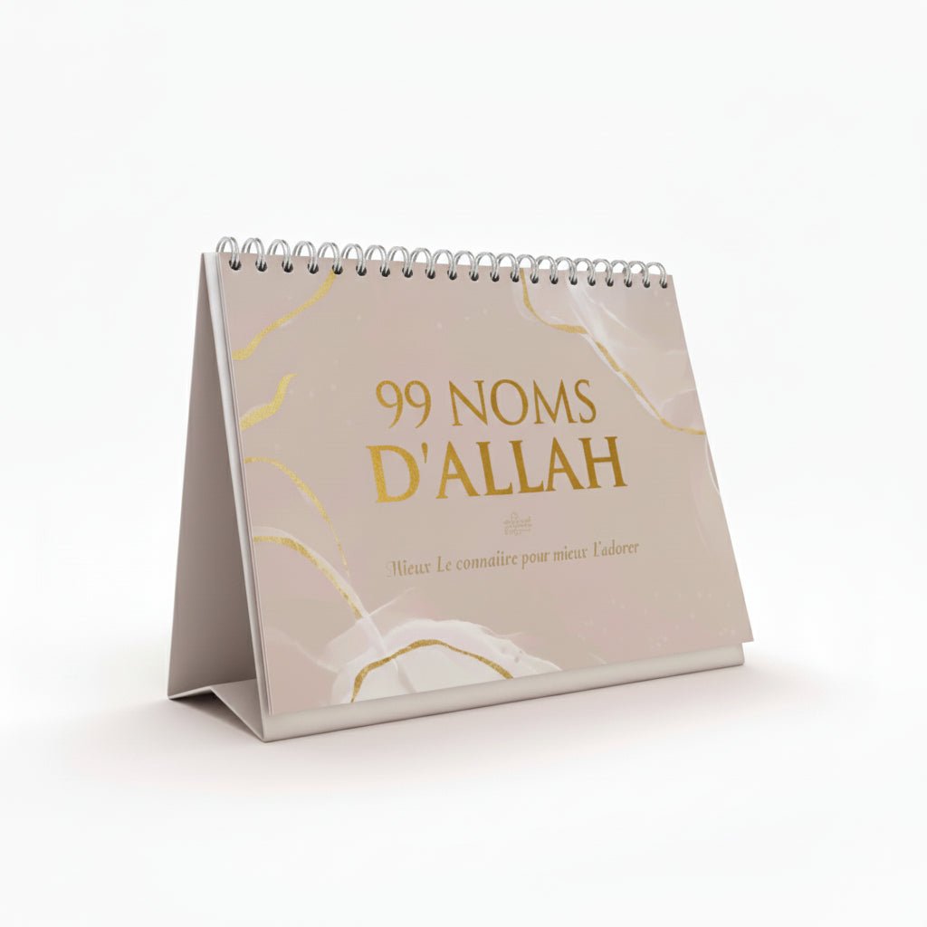 99 Noms d’Allah – Mieux Le connaître pour mieux L’adorer Calendrier chevalet – Beige – Éditions Al - Hadith - KokechliAl Hadîth