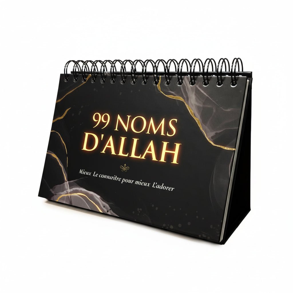 99 Noms d’Allah – Mieux Le connaître pour mieux L’adorer Calendrier chevalet – Noir – Éditions Al - Hadith - KokechliAl Hadîth
