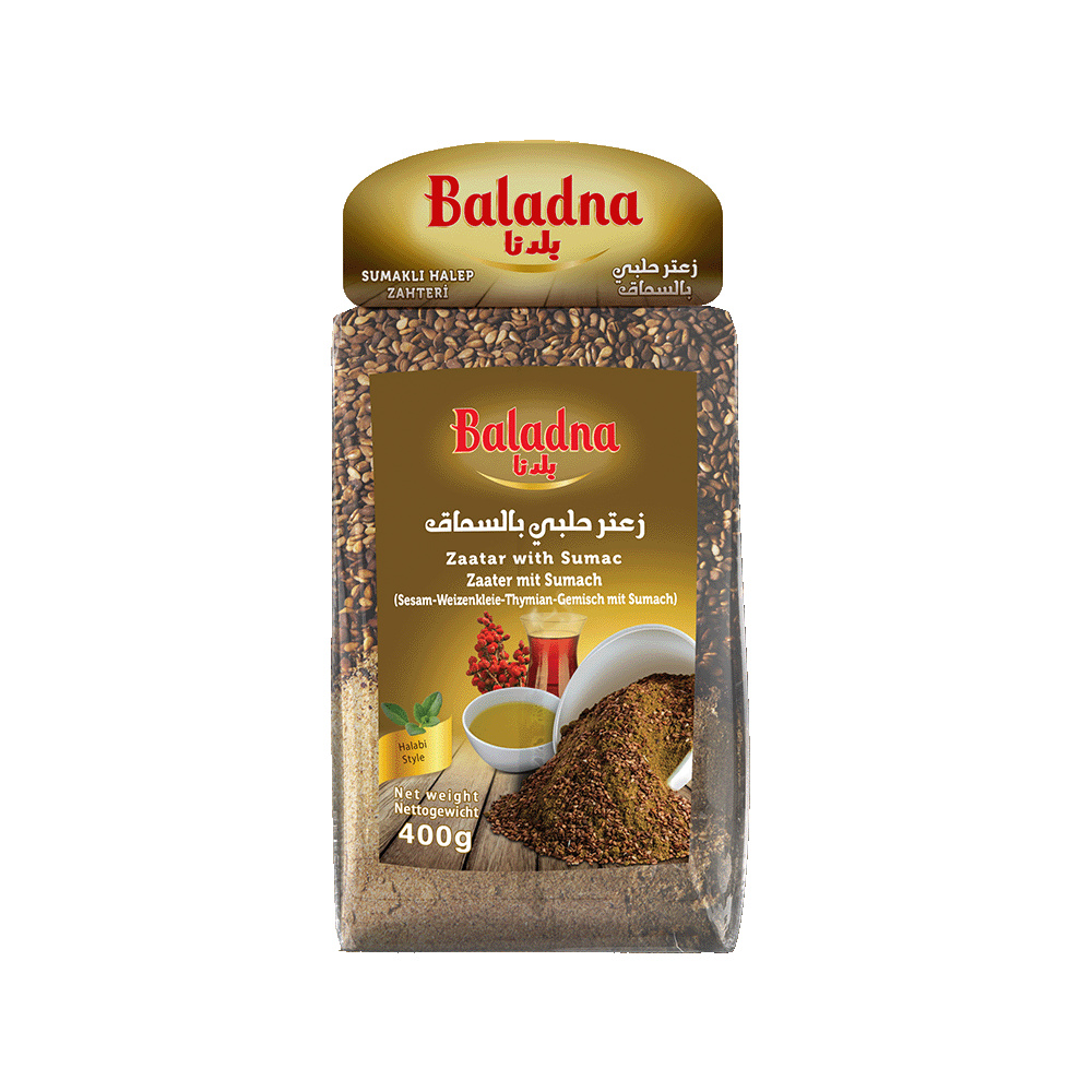 Zaatar au Sumac Oriental, Mélange d'Alep Authentique – 400 g – Baladna