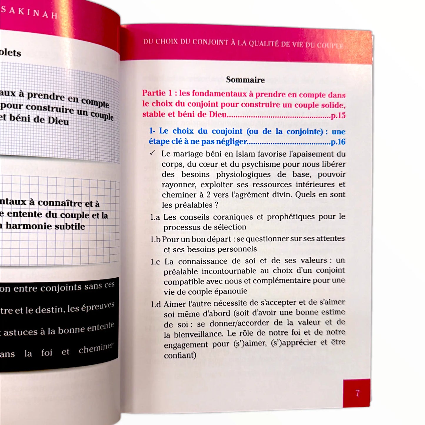 Du choix du conjoint à la qualité de vie du couple - Sakinah Alfaki - Maison d'ennour