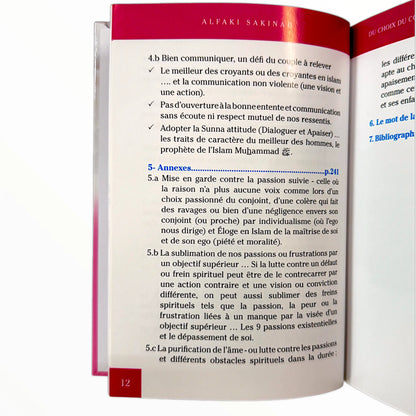 Du choix du conjoint à la qualité de vie du couple - Sakinah Alfaki - Maison d'ennour