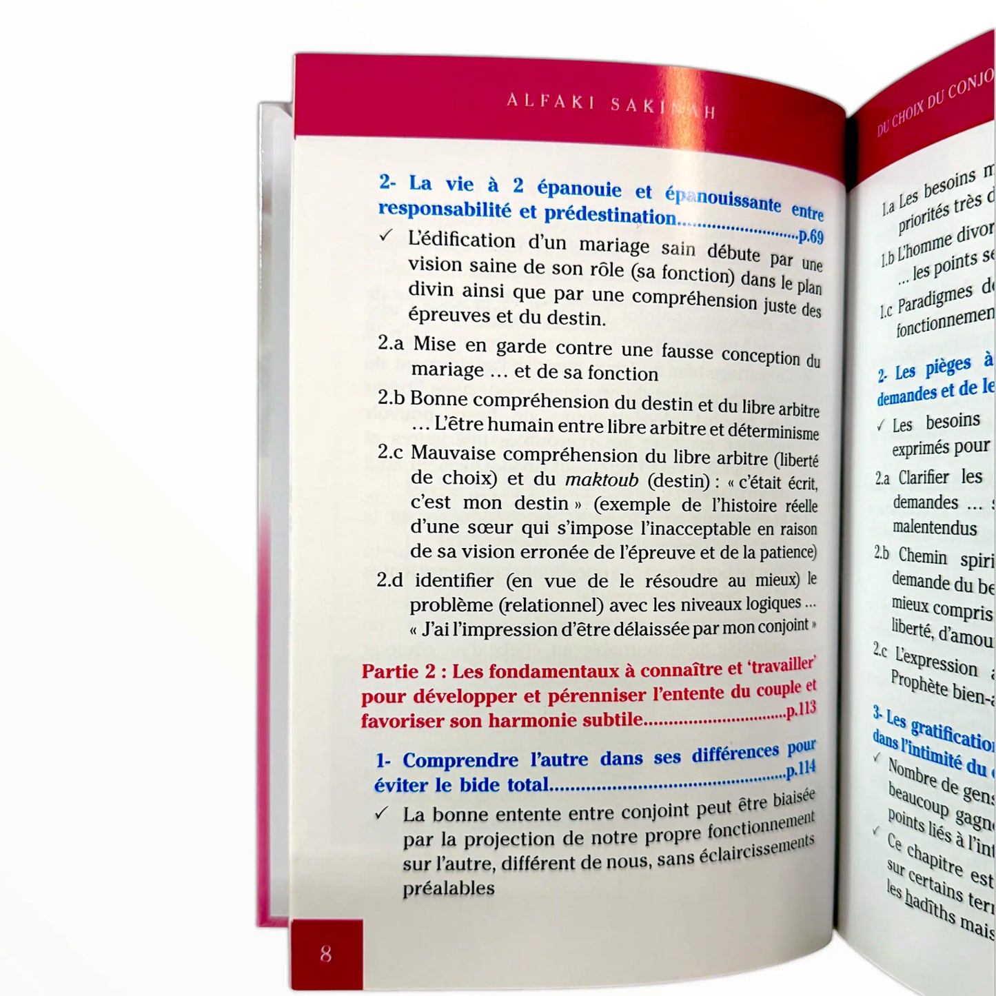 Du choix du conjoint à la qualité de vie du couple - Sakinah Alfaki - Maison d'ennour