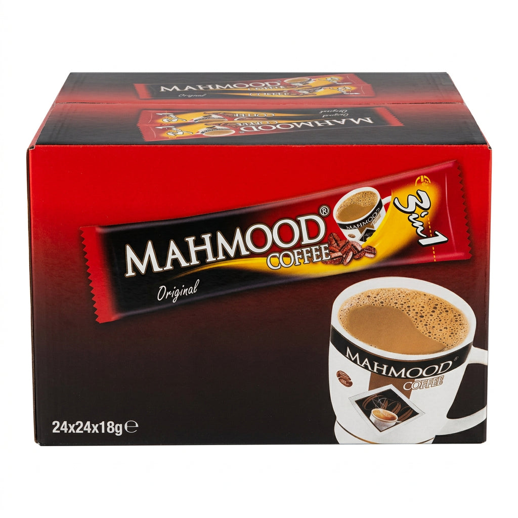 Café instantané 3en1 crémeaux sucré au lait | 24 Sachets de 18g | Boîte de 432g