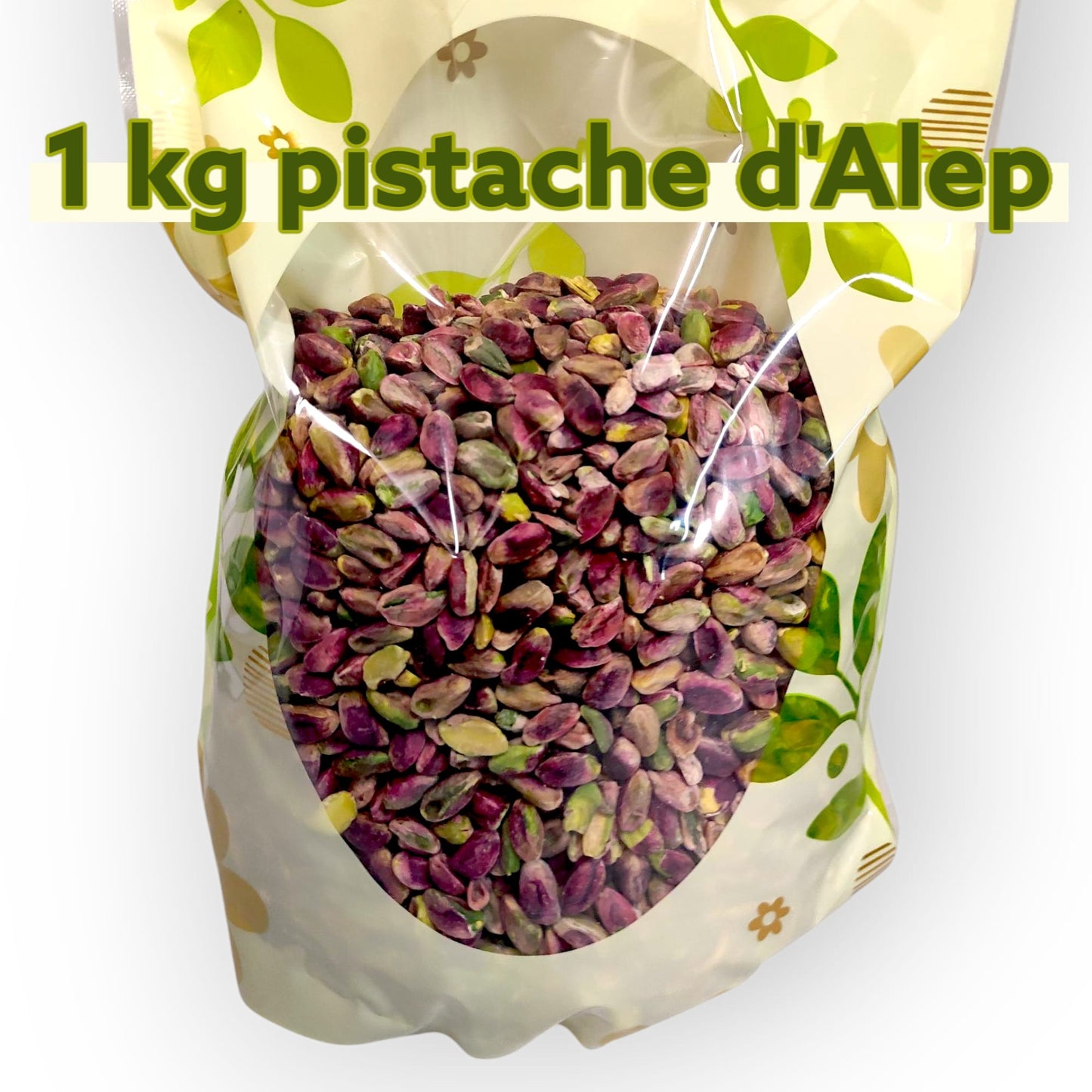 Pistaches d’Alep 1 kg décortiquées non salées – Premium, origine Syrie
