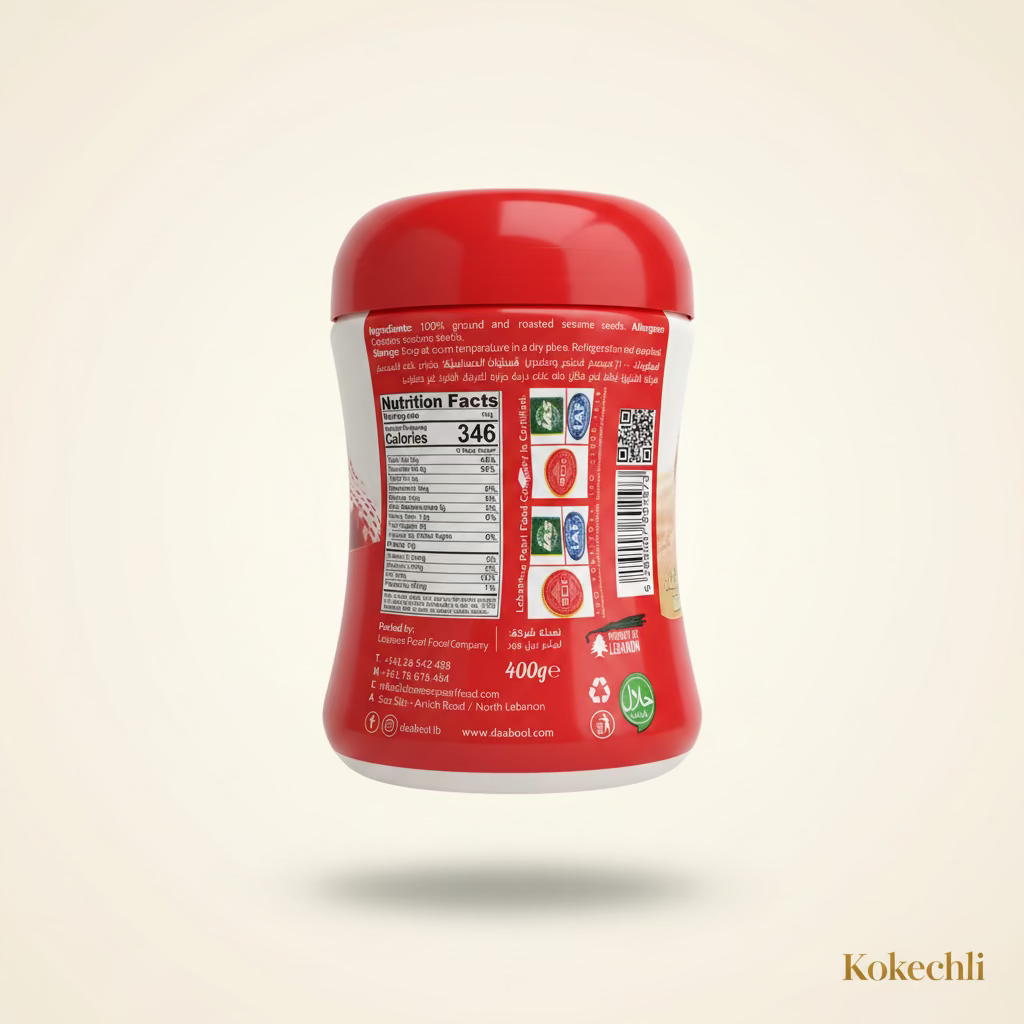 Tahina ( Crème de Sésame ) - Tahini Pure Libanaise 100% (400g / 800g)