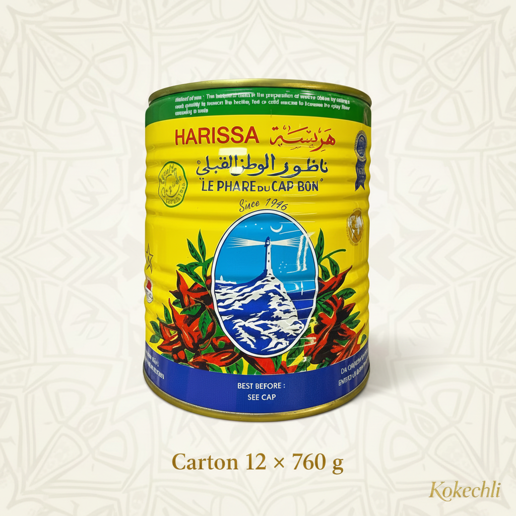Harissa Le Phare du Cap Bon 760 g – Harissa tunisienne originale au piment rouge fort