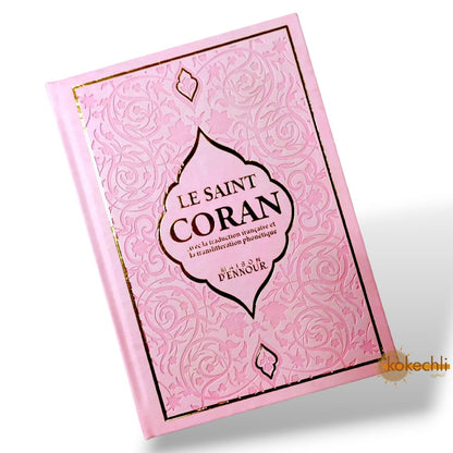 Le Saint Coran Arabe - Français - Phonétique 20*14 cm - plusieurs couleurs - couverture rigide