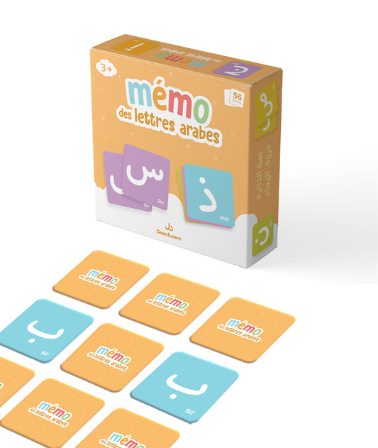 Mémo des lettres arabes – Jeu éducatif dès 3 ans (DeeniLearn)