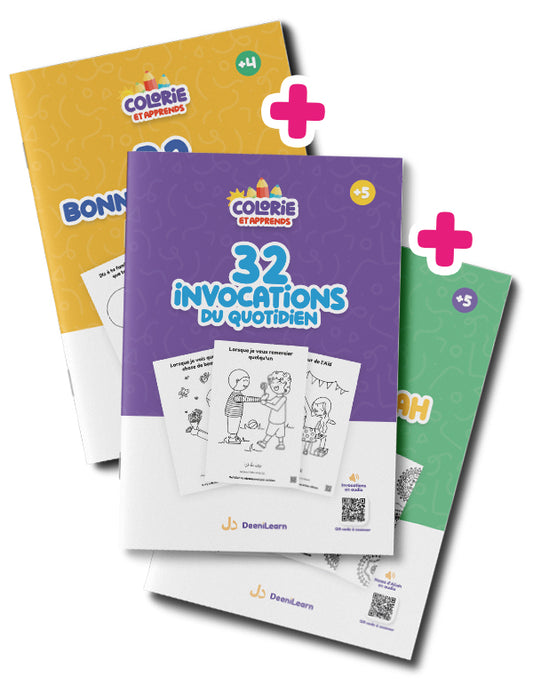Pack : Colorie et apprends (4 livres de coloriages) - Édition : DeeniLearn