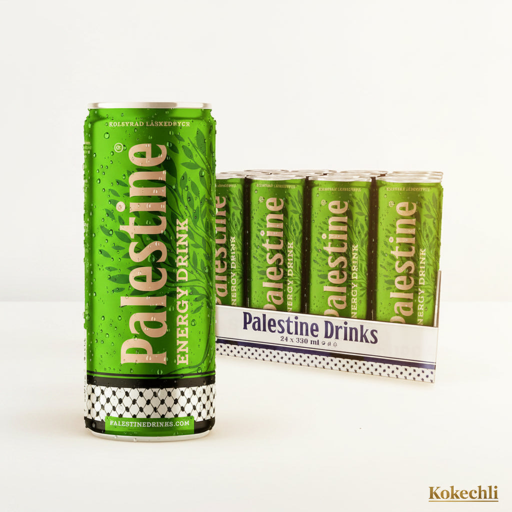 Palestine Energy Drink – Boisson énergisante gazeuse 250ml