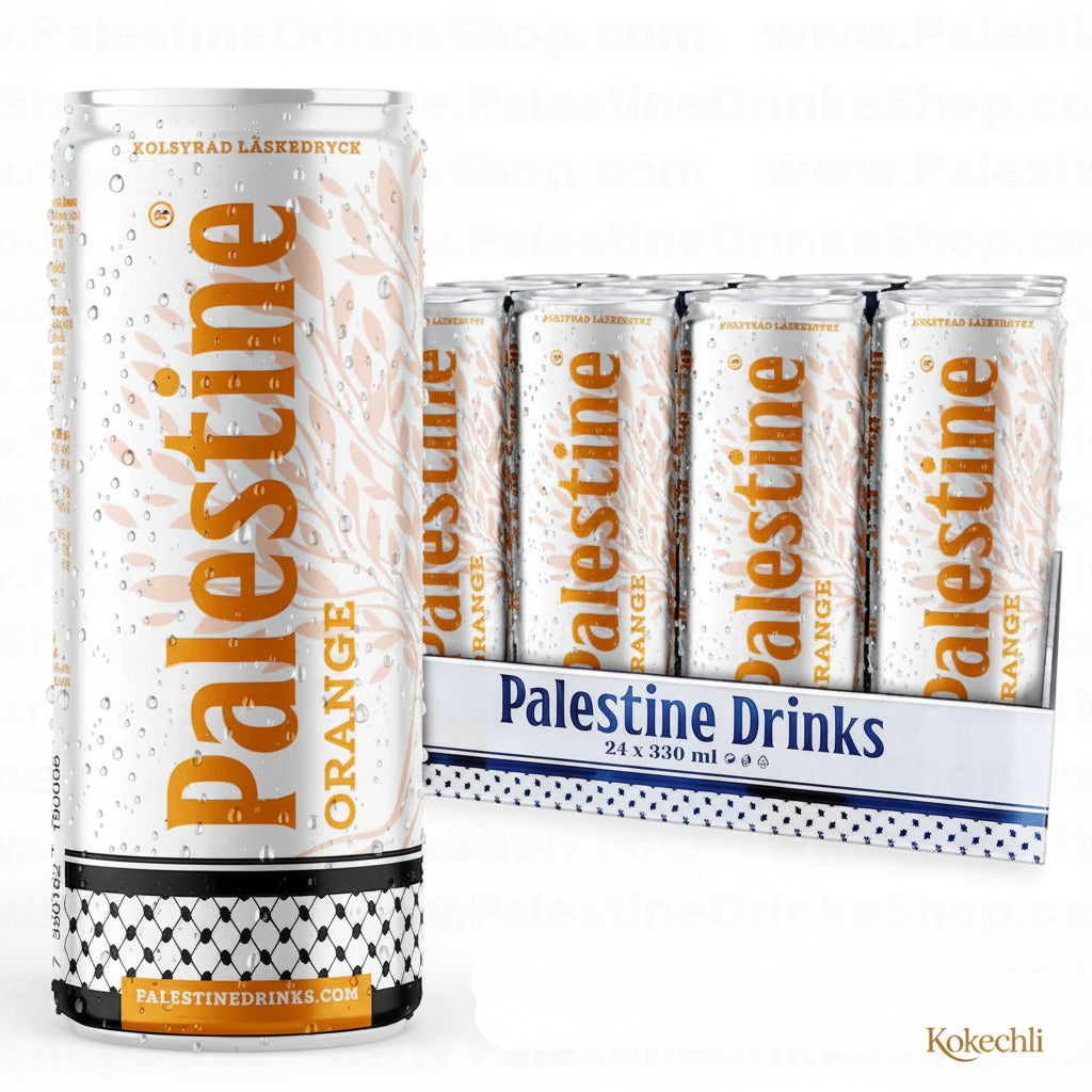 Palestine Orange Drink – Boisson gazeuse à l'orange 250ml