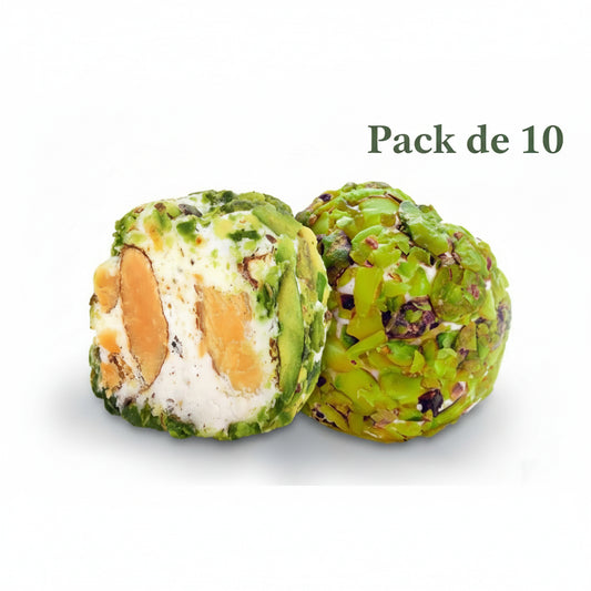 10 pièces Al-Mann wa Salwa – Nougat oriental aux fruits secs  (250 à 300 g)