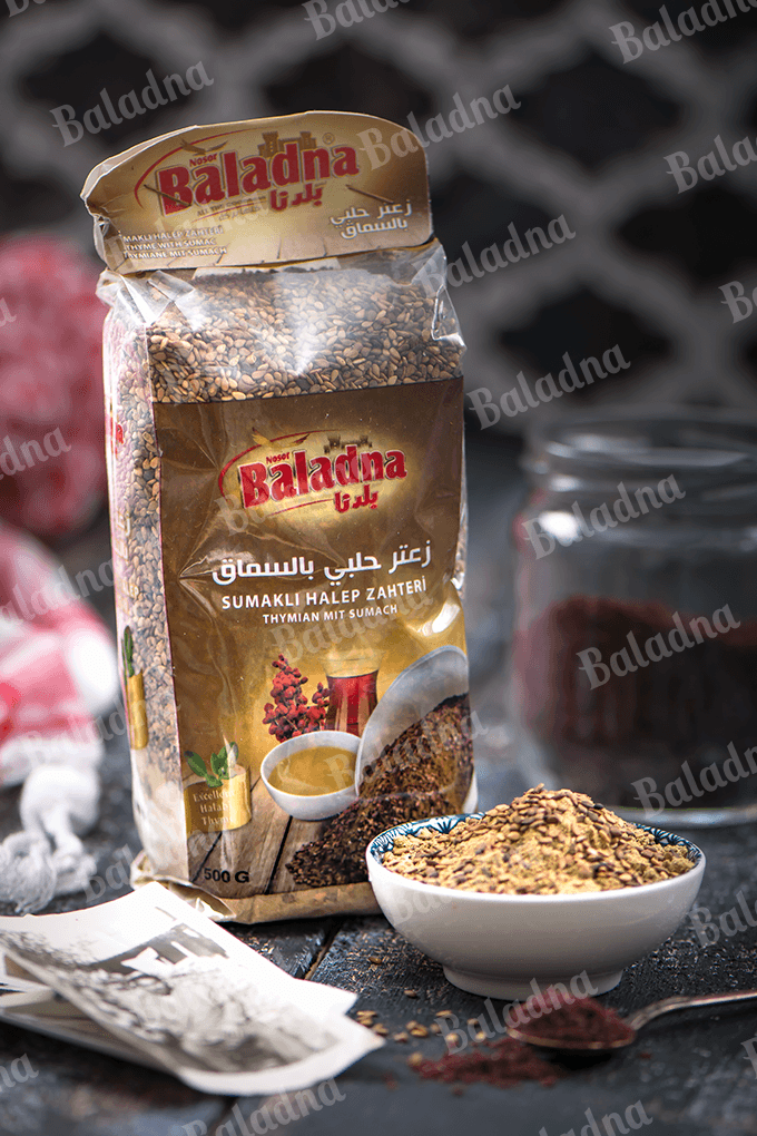 Zaatar au Sumac Oriental, Mélange d'Alep Authentique – 400 g – Baladna