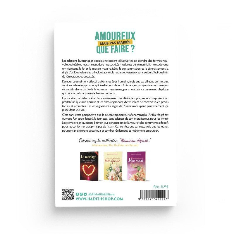 Amoureux mais pas mariés – Que faire ? – Muhammad al - Arifi – Éditions Al - Hadîth - Kokechli Al Hadîth