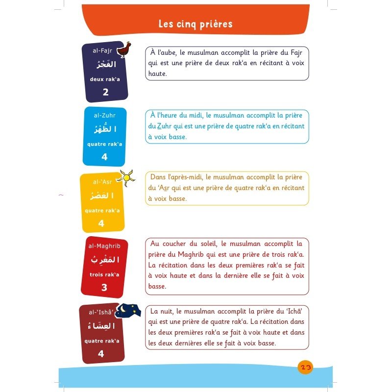 Arc - en - Ciel 1 – Manuel d’Enseignement des Bases de l’Islam (dès 6 - 7 ans) – Éditions Al - Hadîth - Kokechli Al Hadîth