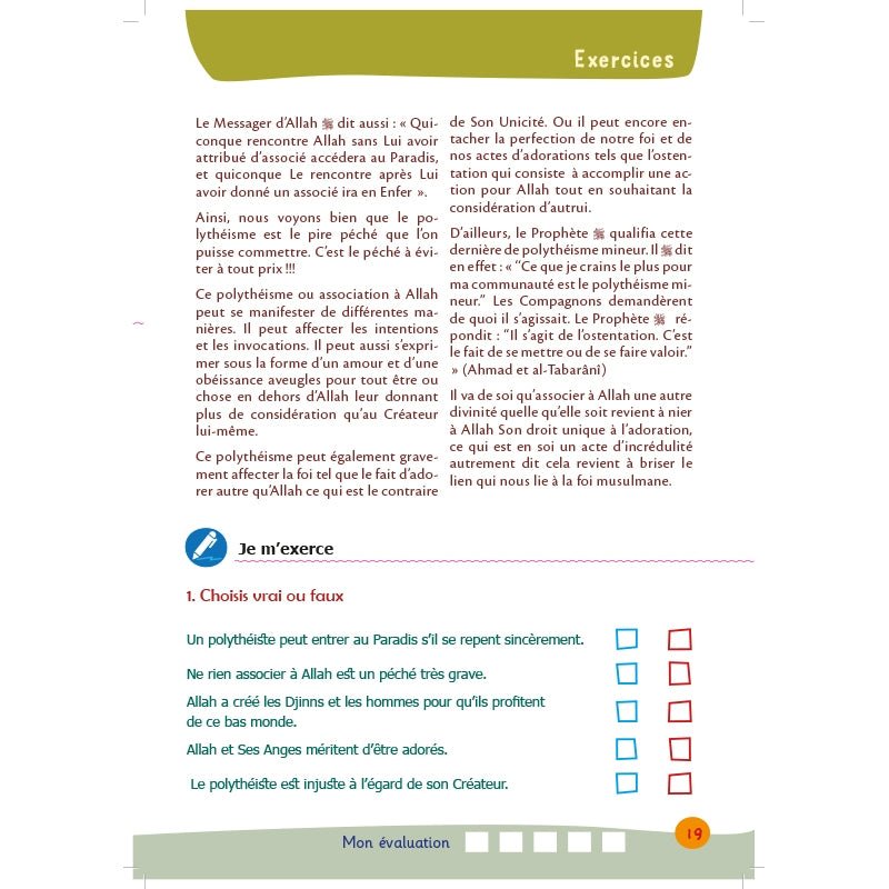 Arc - en - Ciel 5 – Manuel d’Enseignement des Bases de l’Islam (dès 10 ans) – Éditions Al - Hadîth - Kokechli Al Hadîth