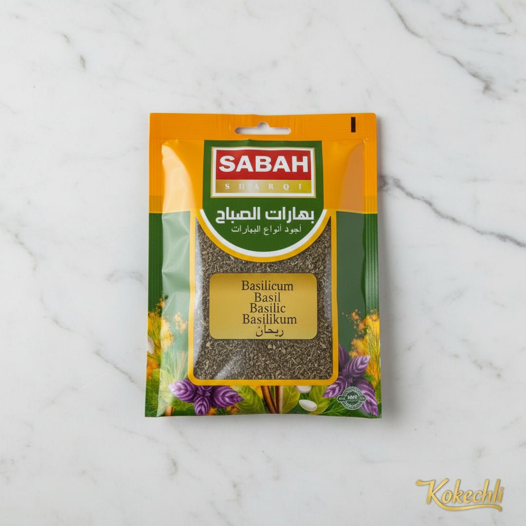 Basilic Séché Sabah 20 g – Herbe Aromatique Fraîche & Parfumée - Kokechli Sabah
