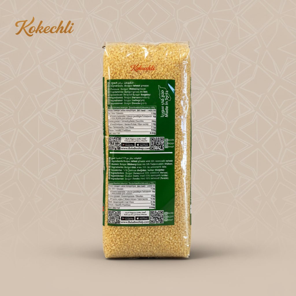 Boulgour Jaune Fin 900 g – Baladna | Céréale Douce et Légère - Kokechli Baladna