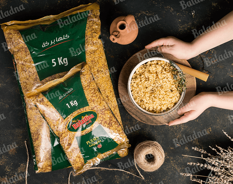 Boulgour soleil gros 900g - Bulgur oriental halal à base de blé dur Baladna - Kokechli Baladna