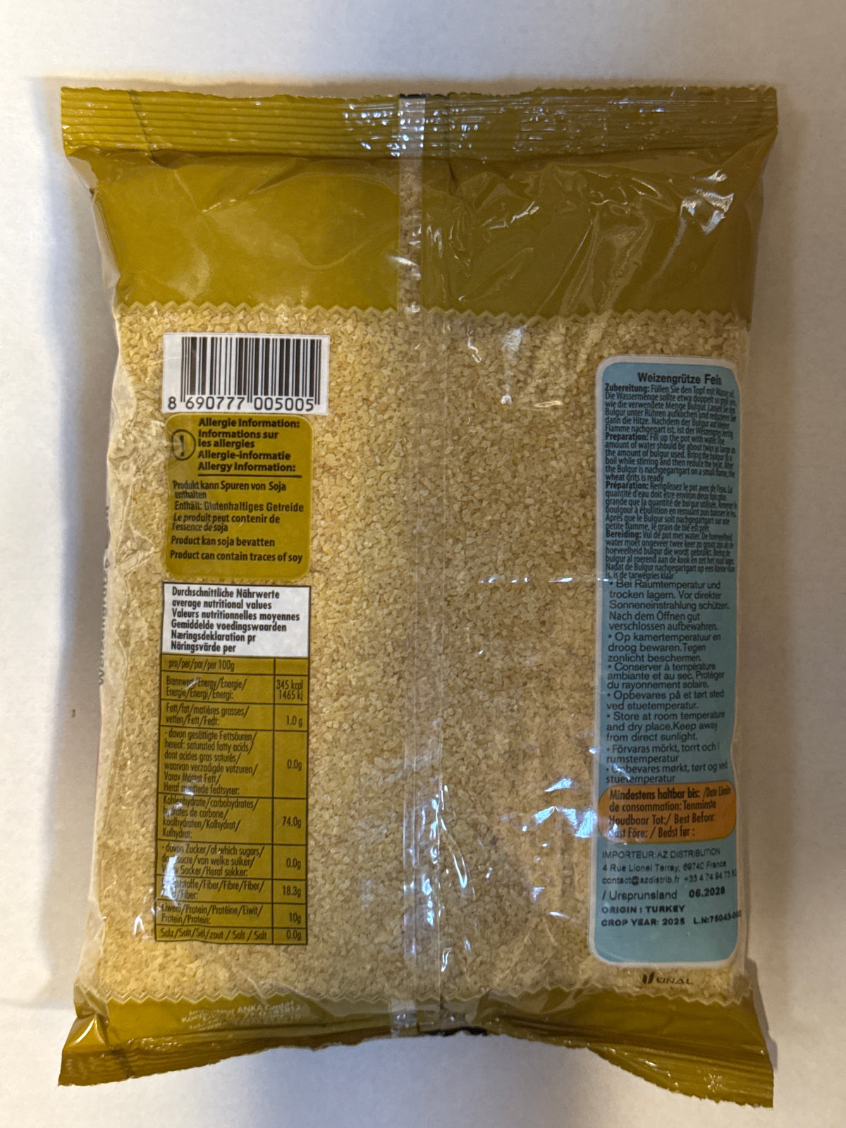 Boulgour à grains fins – 1 kg