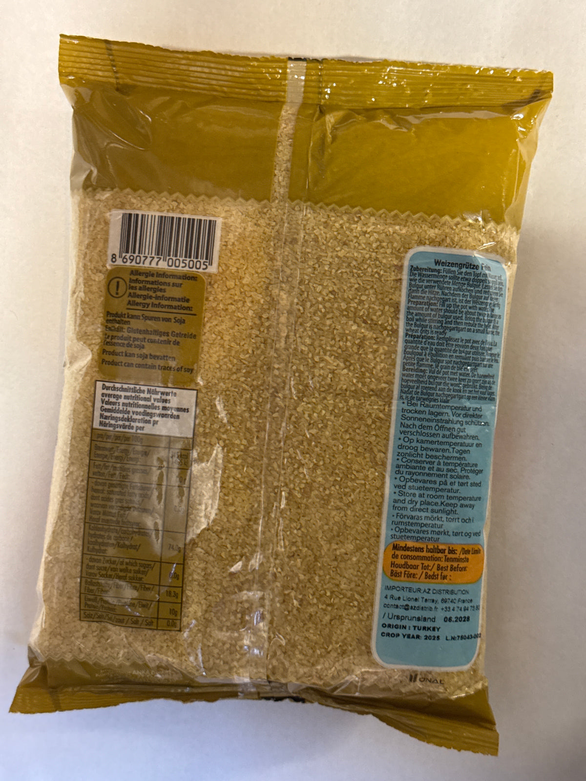 Boulgour à grains fins – 1 kg