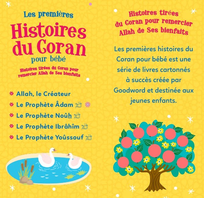 Coffret « Les Premières Histoires du Coran pour bébé – Volume 1 » — Collectif — Goodword Books / Orientica - Kokechli Orientica