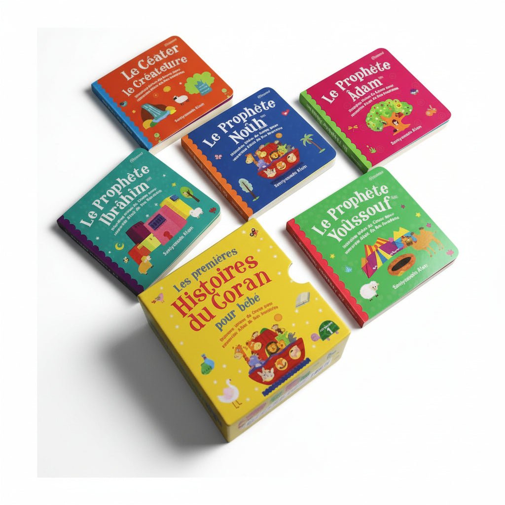 Coffret « Les Premières Histoires du Coran pour bébé – Volume 1 » — Collectif — Goodword Books / Orientica - Kokechli Orientica