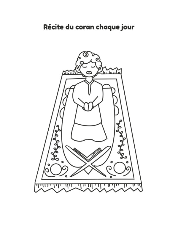 Colorie et Apprends : 32 bonnes manières Inspirées de la Sunna prophétique - Dès 4 ans – Édition : DeeniLearn - KokechliDeeniLearn