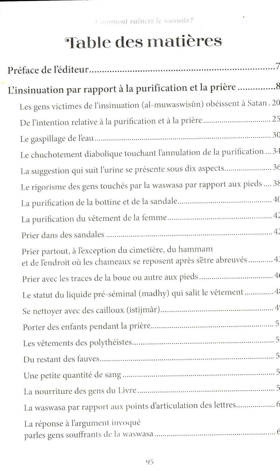 Comment vaincre le Waswâs – Ibn Qayyim Al - Jawziyya – Éditions Al Hadîth - KokechliAl Hadîth