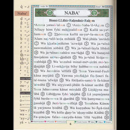 Coran AL - Tajwid – Juzz Amma (30) – Arabe / Français / Phonétique – Avec QR Code par page - KokechliDar Al Ma'arifa