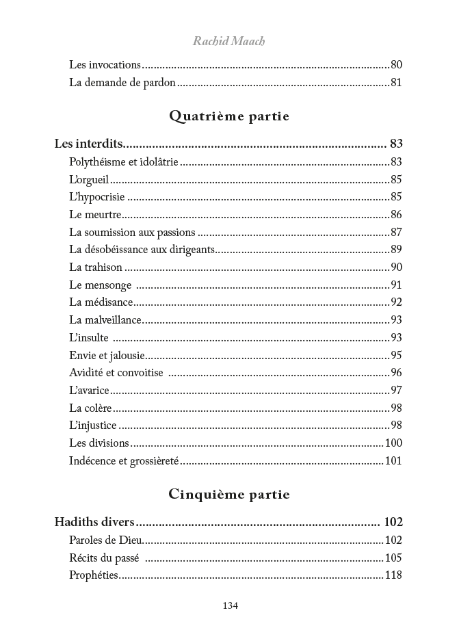 Découvrir le Prophète Muhammad : plus de 500 hadiths classés par thèmes – Rachid Maach – Éditions Al - Hadîth - Kokechli Al Hadîth