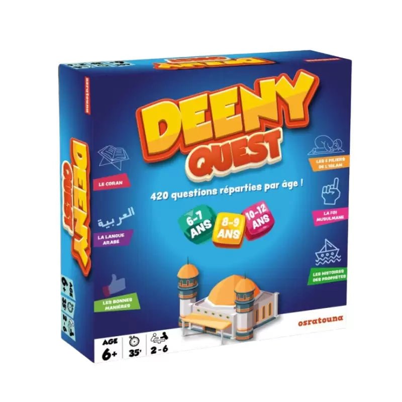 DEENY QUEST – 420 questions sur l’Islam - Jeu de société éducatif (+6 ans) - KokechliSana