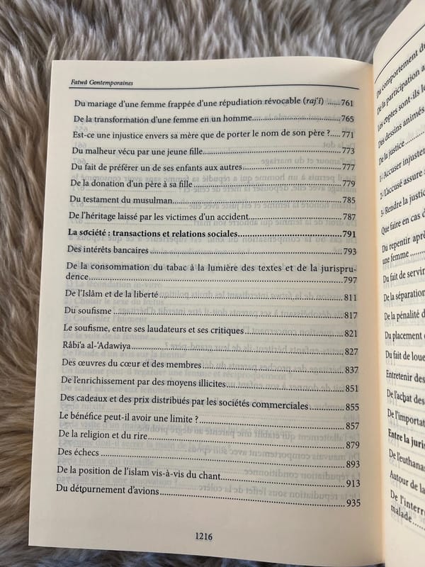 Fatwâ Contemporaines - D’après Yûsuf Al - Qaradâwî – Éditions Ennour - KokechliMaison d'Ennour