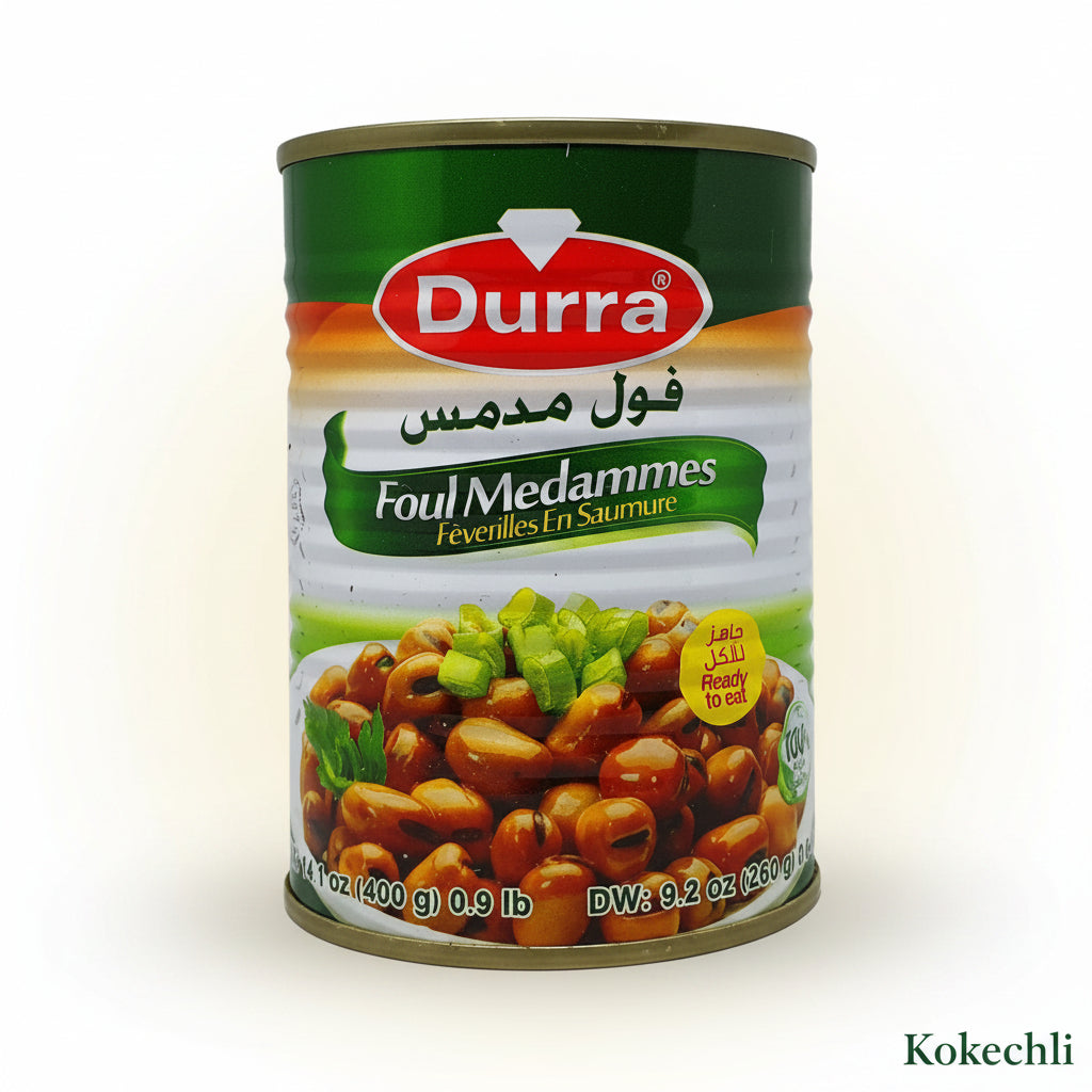 Fèves au Naturel Durra Foul Medames 400g + 75g offerts – Prêt à manger