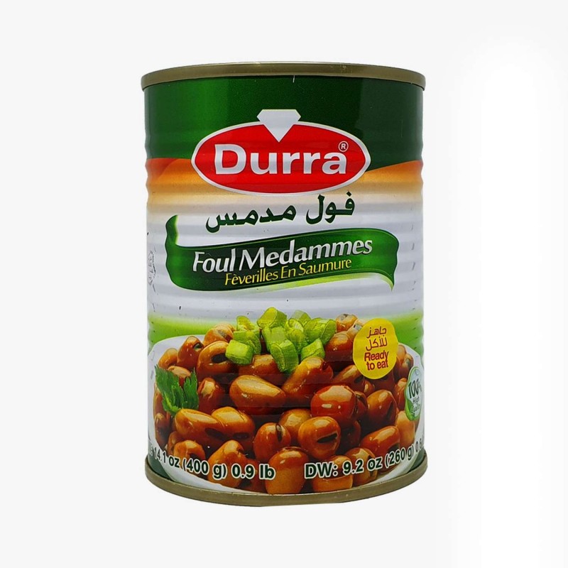 Fèves au Naturel Durra Foul Medames 400g + 75g offerts – Prêt à manger