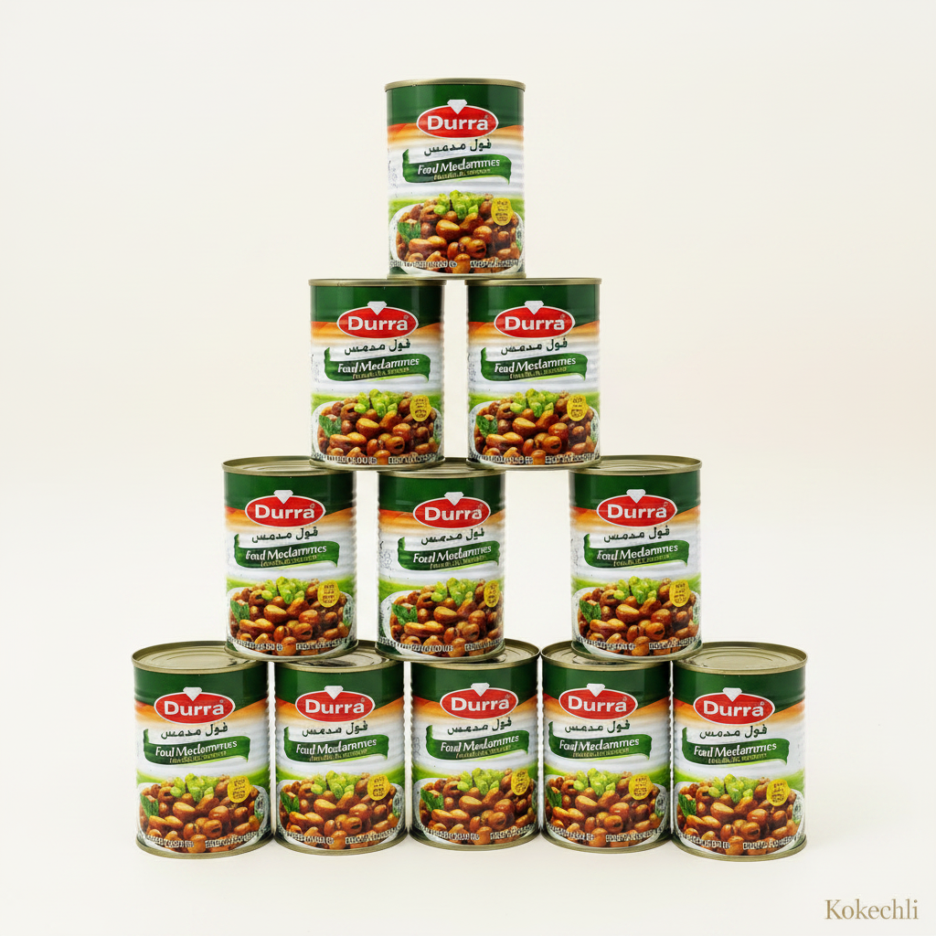 Fèves au Naturel Durra Foul Medames 400g + 75g offerts – Prêt à manger