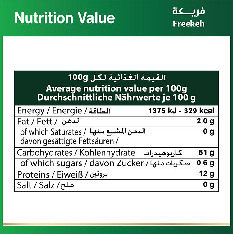 Freekeh Baladna (blé vert grillé) – Oriental 800 g - KokechliBassam