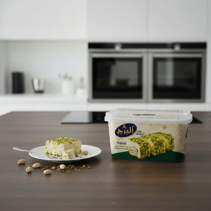 Halva Extra Pistachio 350 g – Halva premium au pistache - Al Burj - Kokechli Al baraka